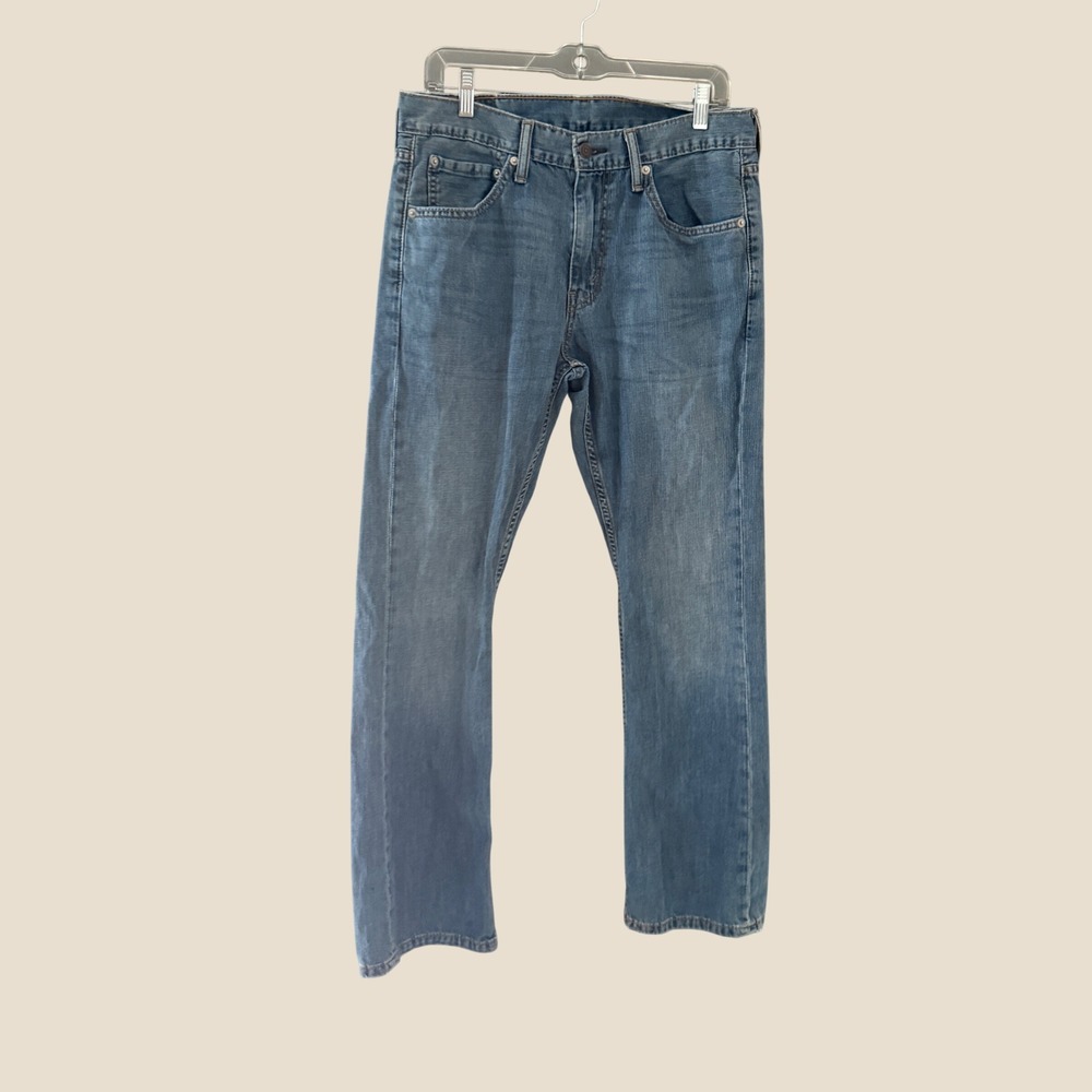 Levis 527 Slim Bootcut Jeans Mens 32x30 Medium Wash Blue Denim Cotton 527-0530